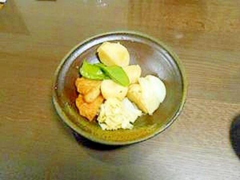 めんつゆで簡単！じゃがいもとさつま揚げの煮物